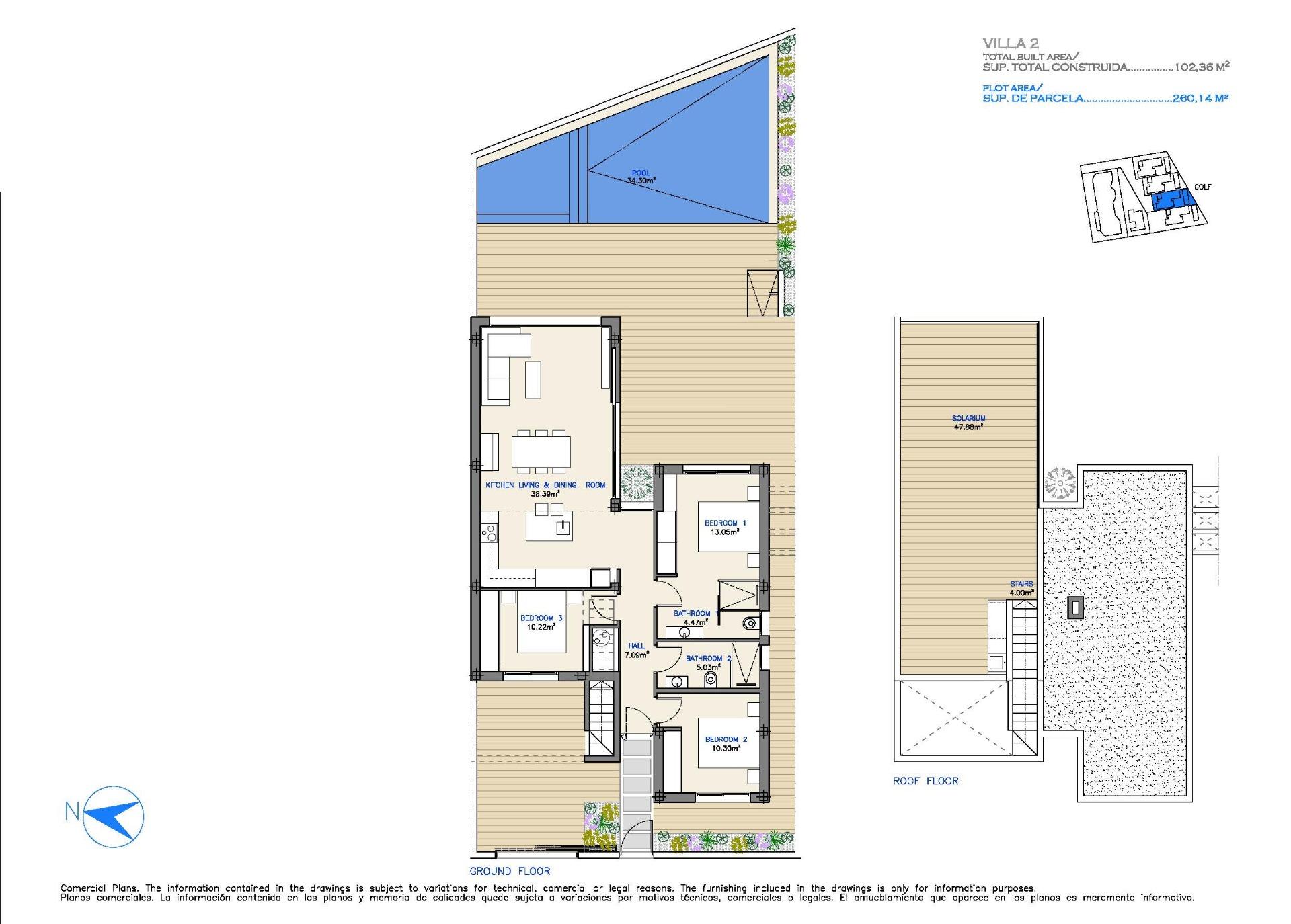 villa for sale in Serena Golf