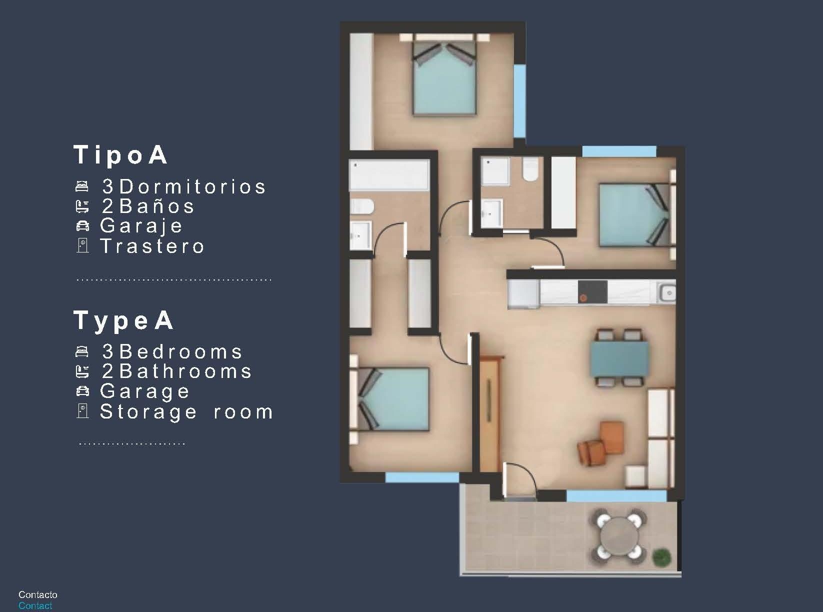 Top Floor Bungalow for sale in Los Pinos