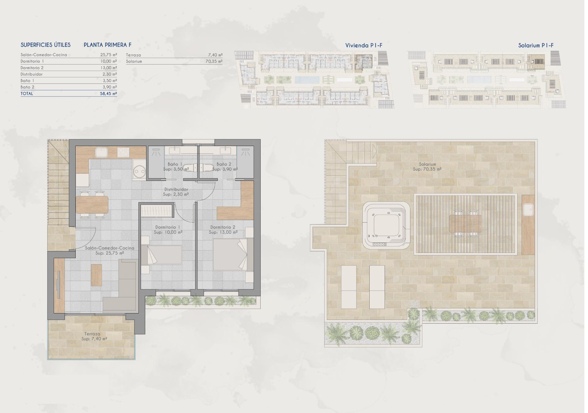 Top Floor Bungalow for sale in Torrepacheco