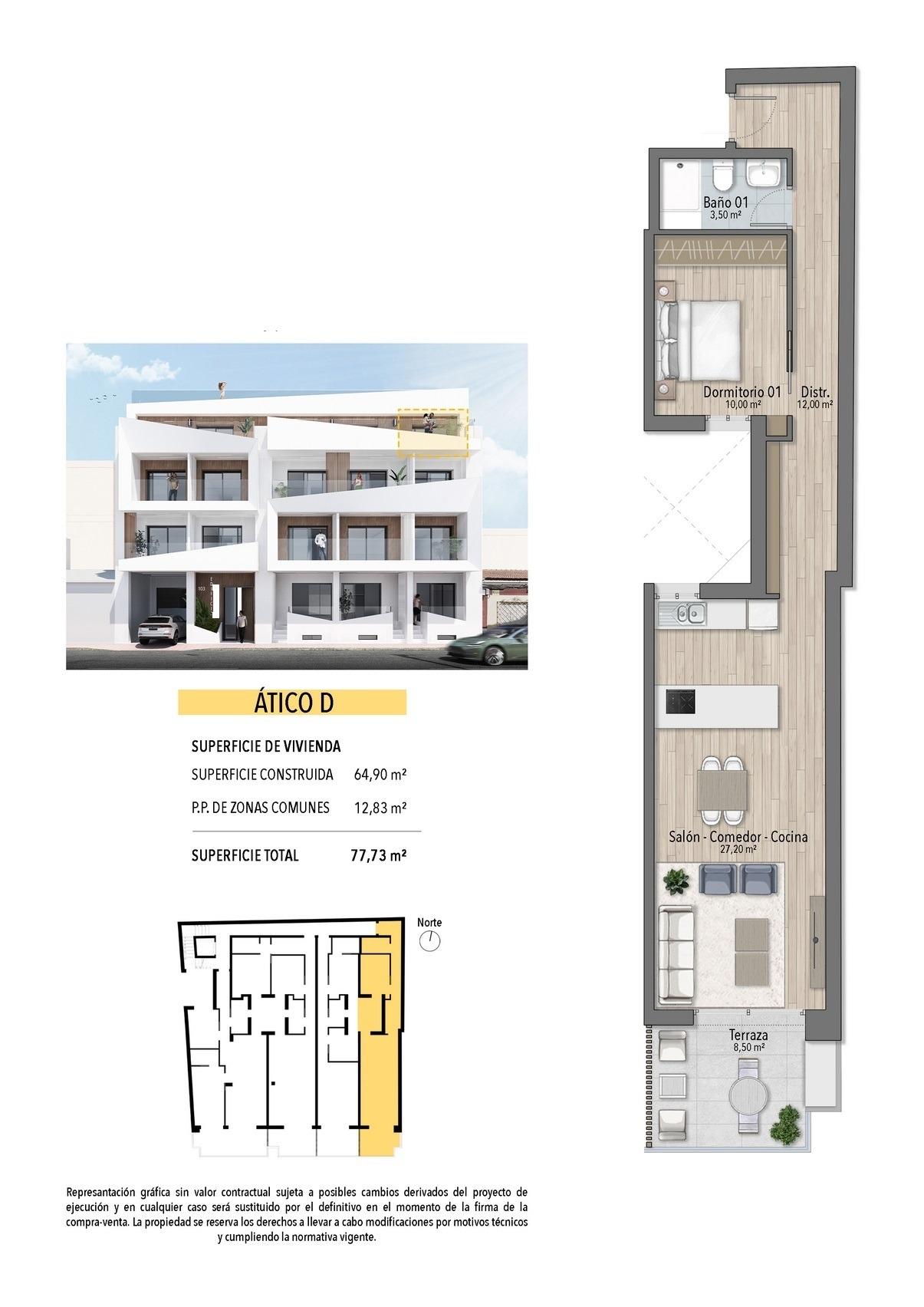 penthouse for sale in Playa de El Cura