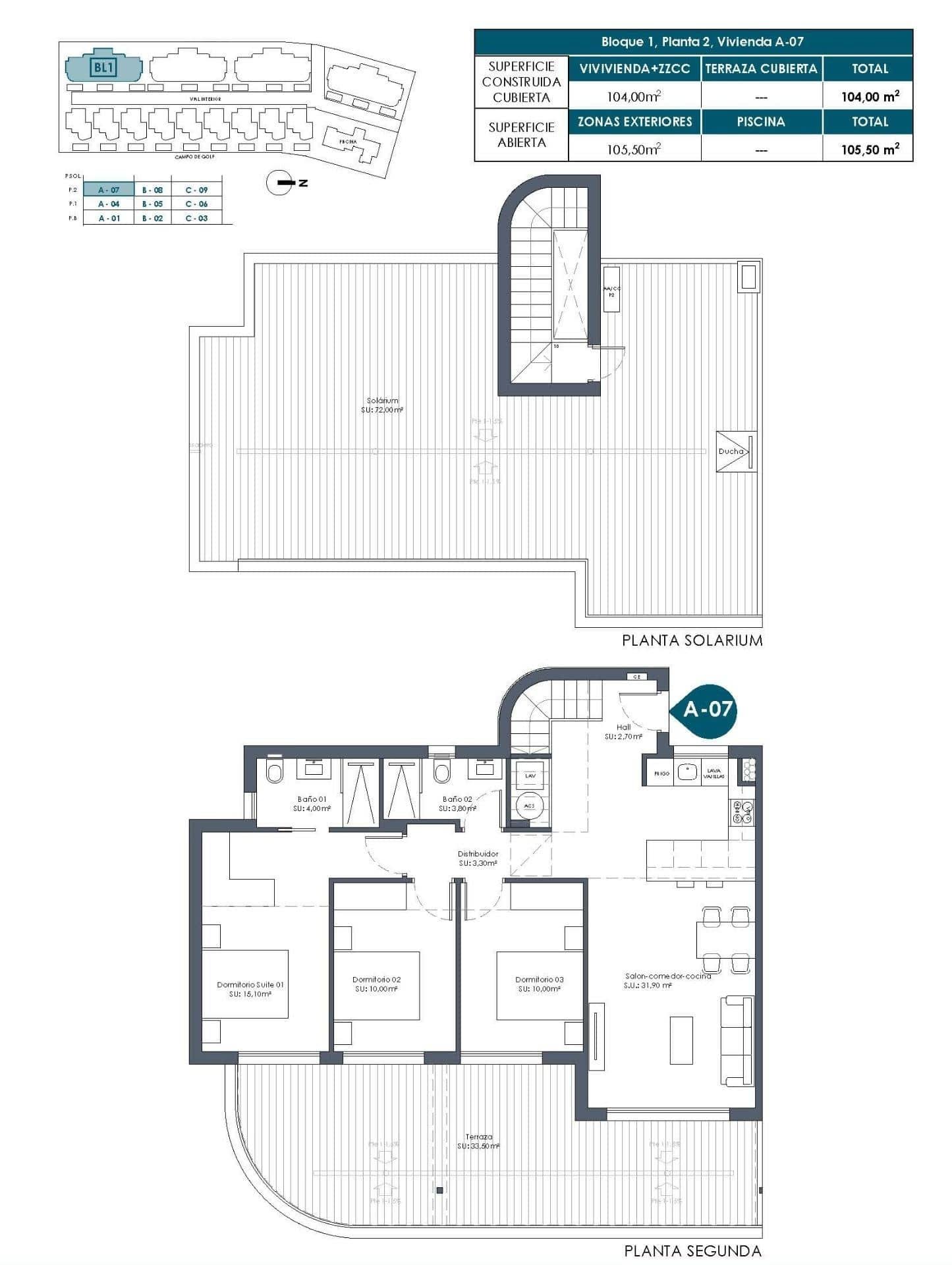 10-11 Penthouse in Serena Golf – Los Alcazares, Murcia – N9673