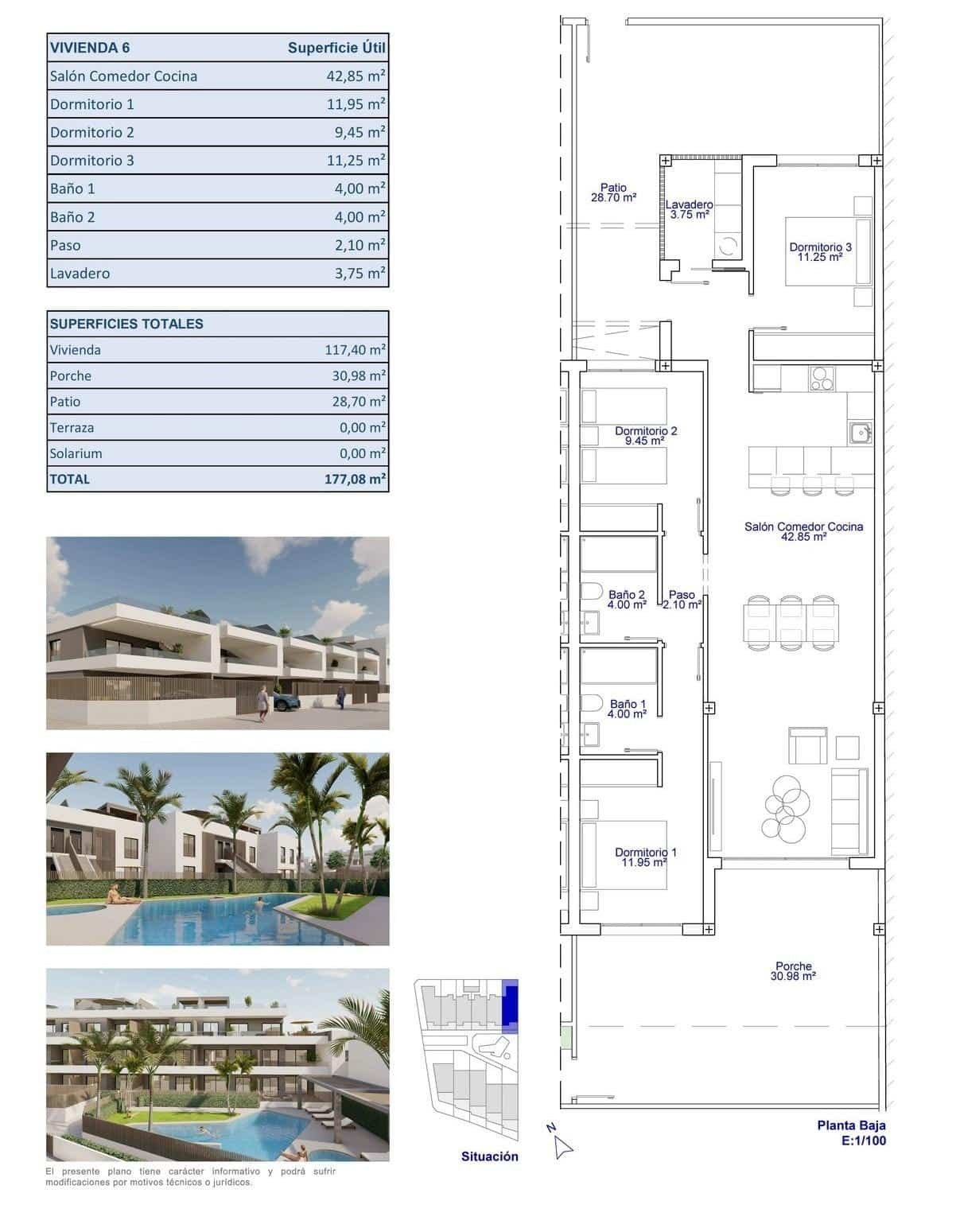 10-12 Apartment in pueblo – Pilar de La Horadada, Alicante – N9605