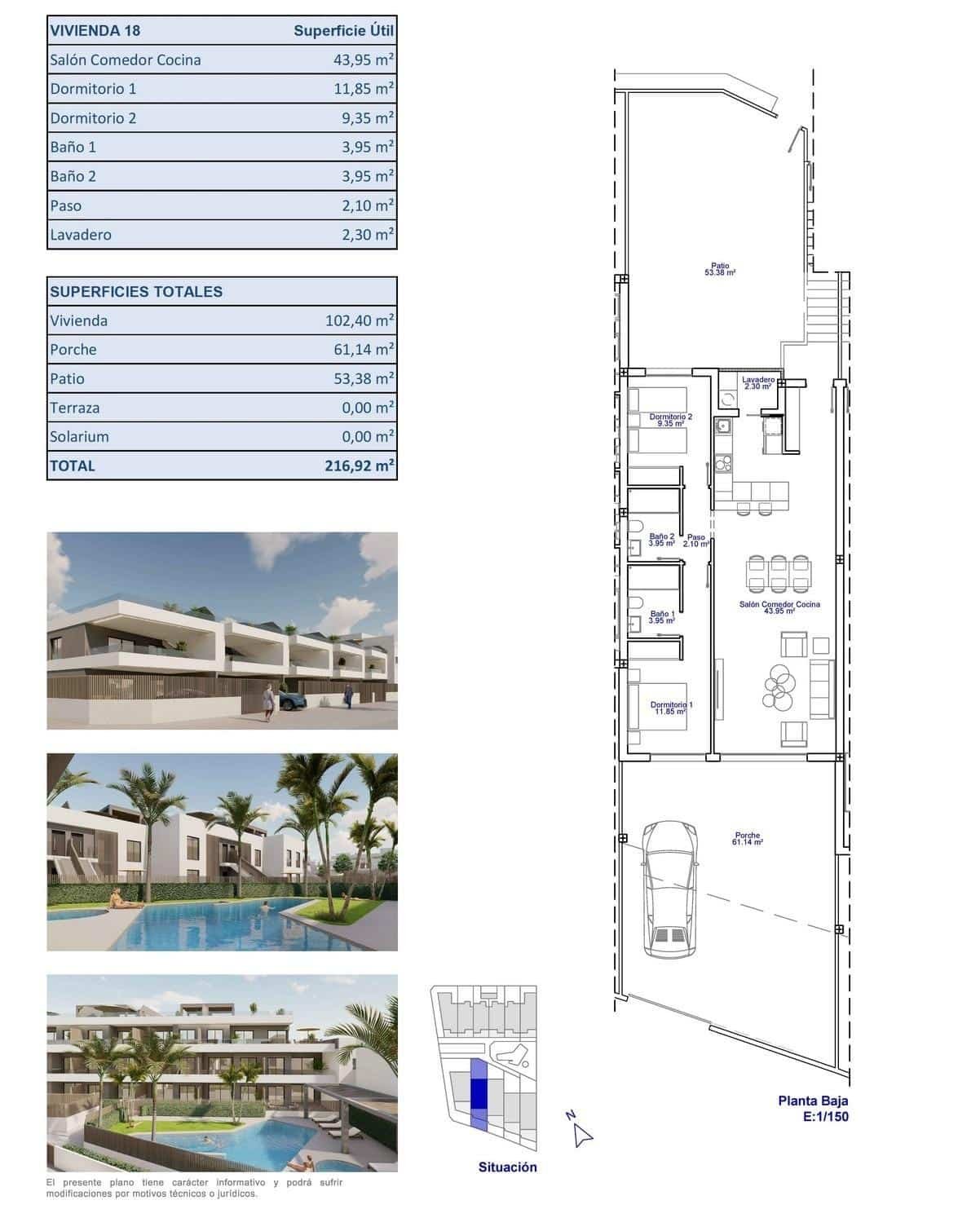10-14 Bungalow in pueblo – Pilar de La Horadada, Alicante – N9610