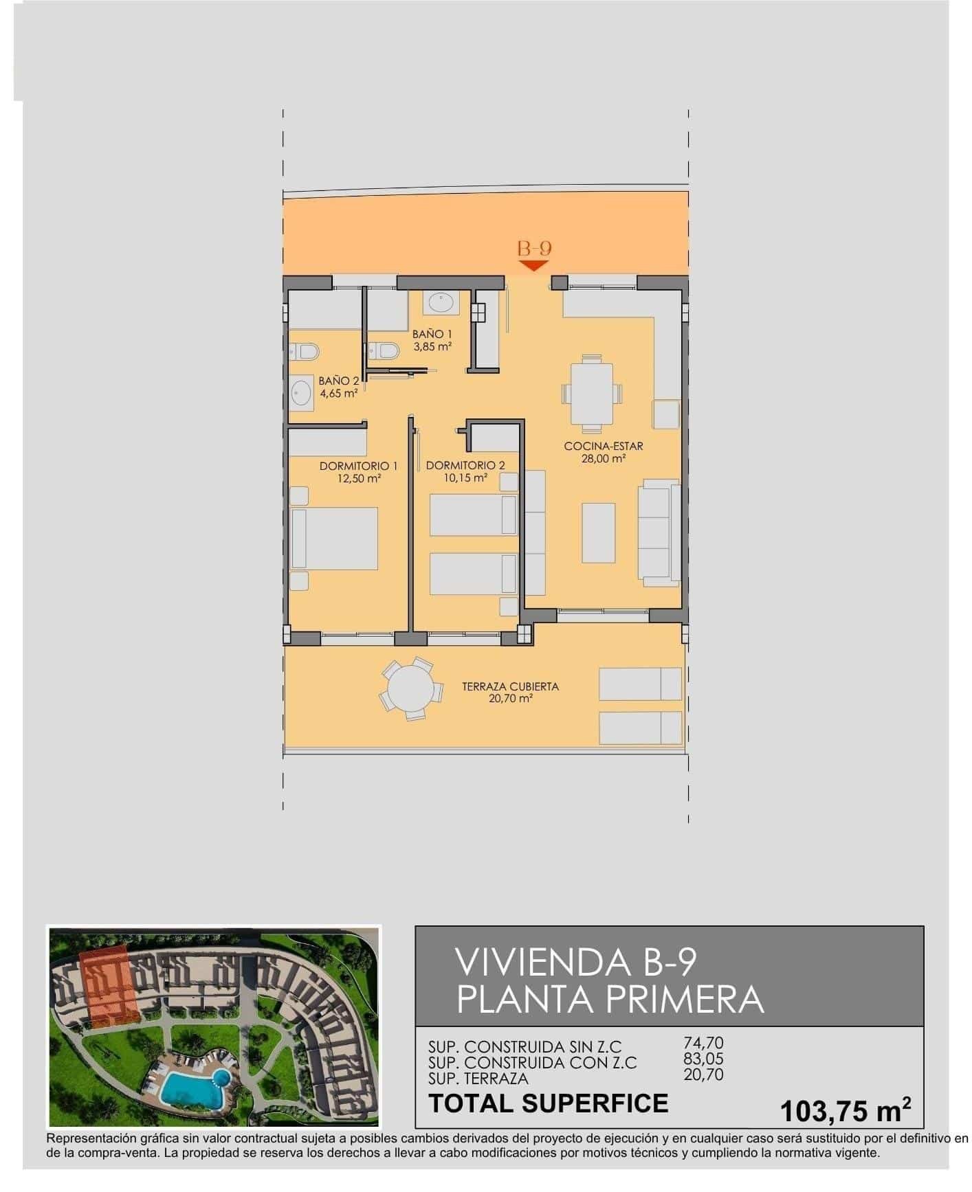 10-19 Apartment in Serena Golf – Los Alcazares, Murcia – N9677