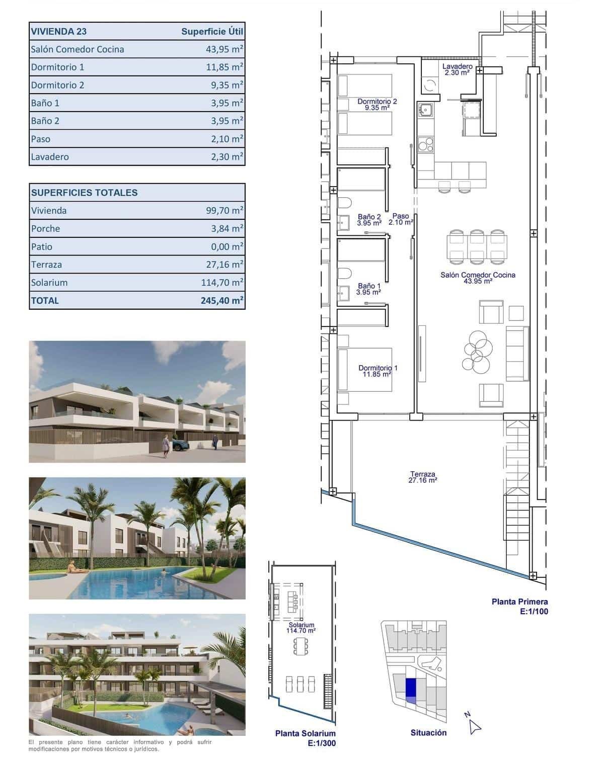 12-14 Bungalow in pueblo – Pilar de La Horadada, Alicante – N9612