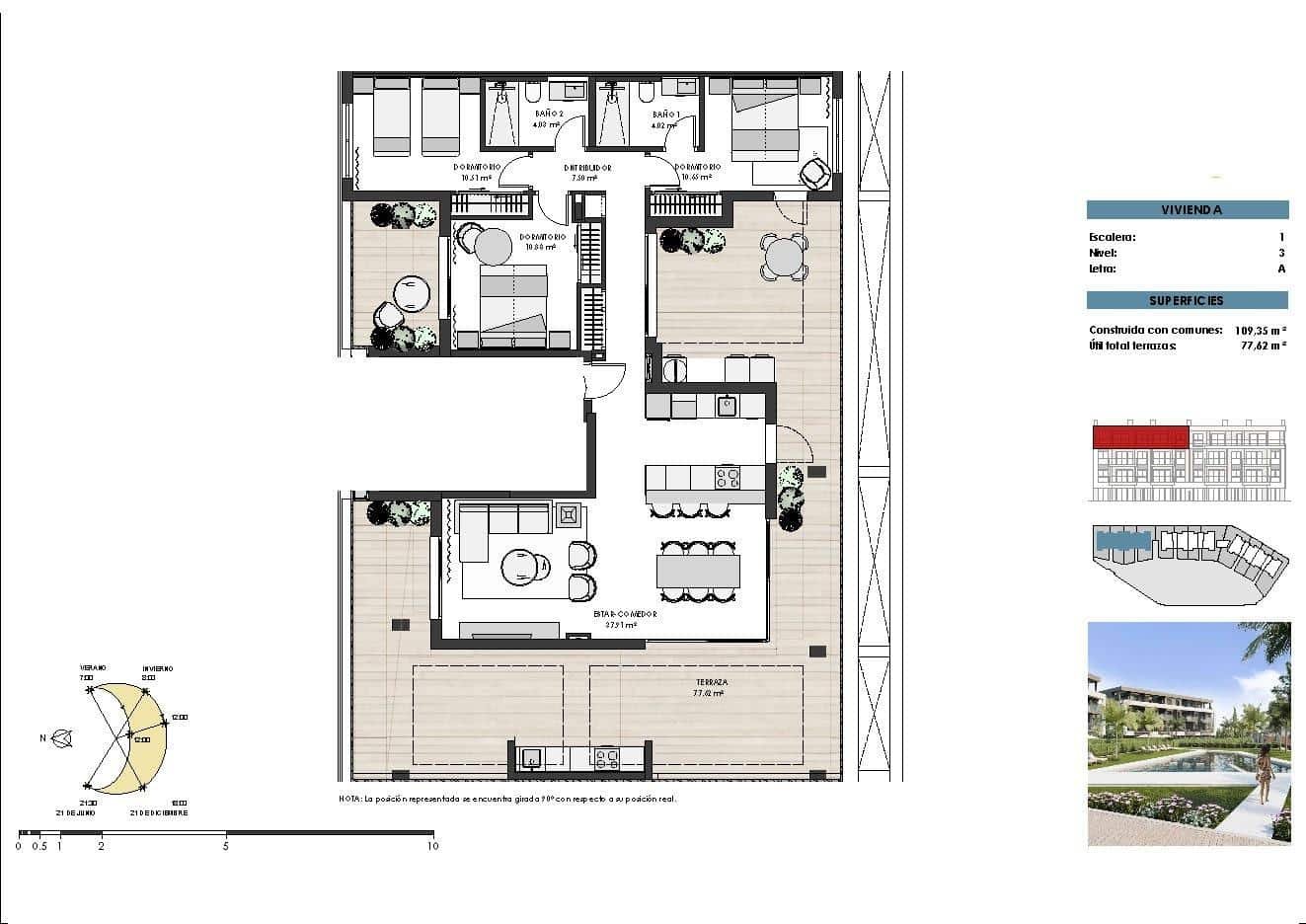 16-15 Penthouse in Santa Rosalia Lake And Life Resort – Torre Pacheco, Murcia – N7691