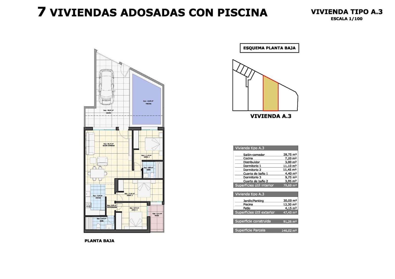 19-10 Bungalow in pueblo – Pilar de La Horadada, Alicante – N8651