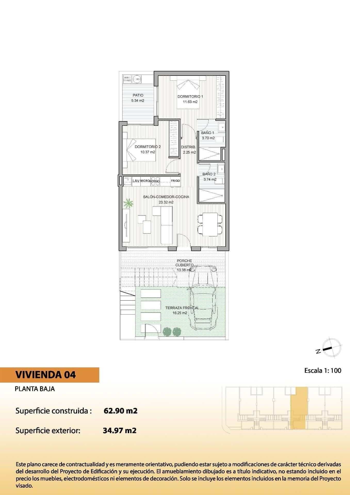 23-17 Bungalow in El Salero – San Pedro del Pinatar, Murcia – N9702