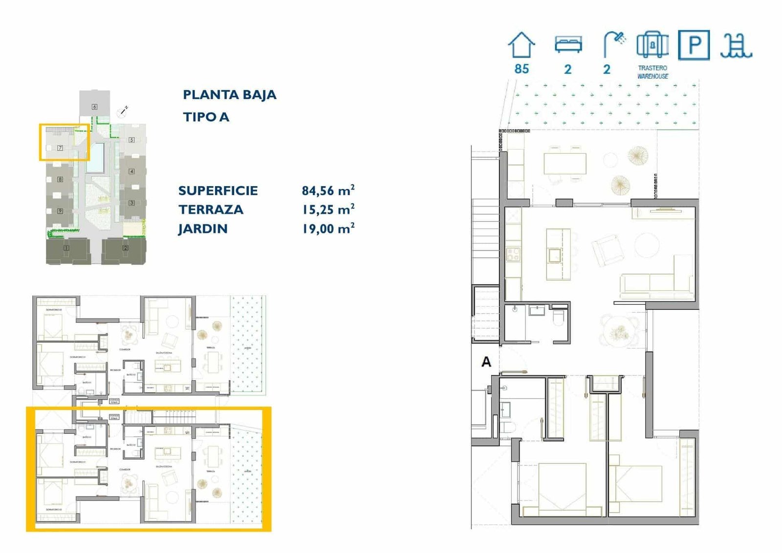 3-6 Apartment in Pueblo – San Pedro del Pinatar, Murcia – N8079