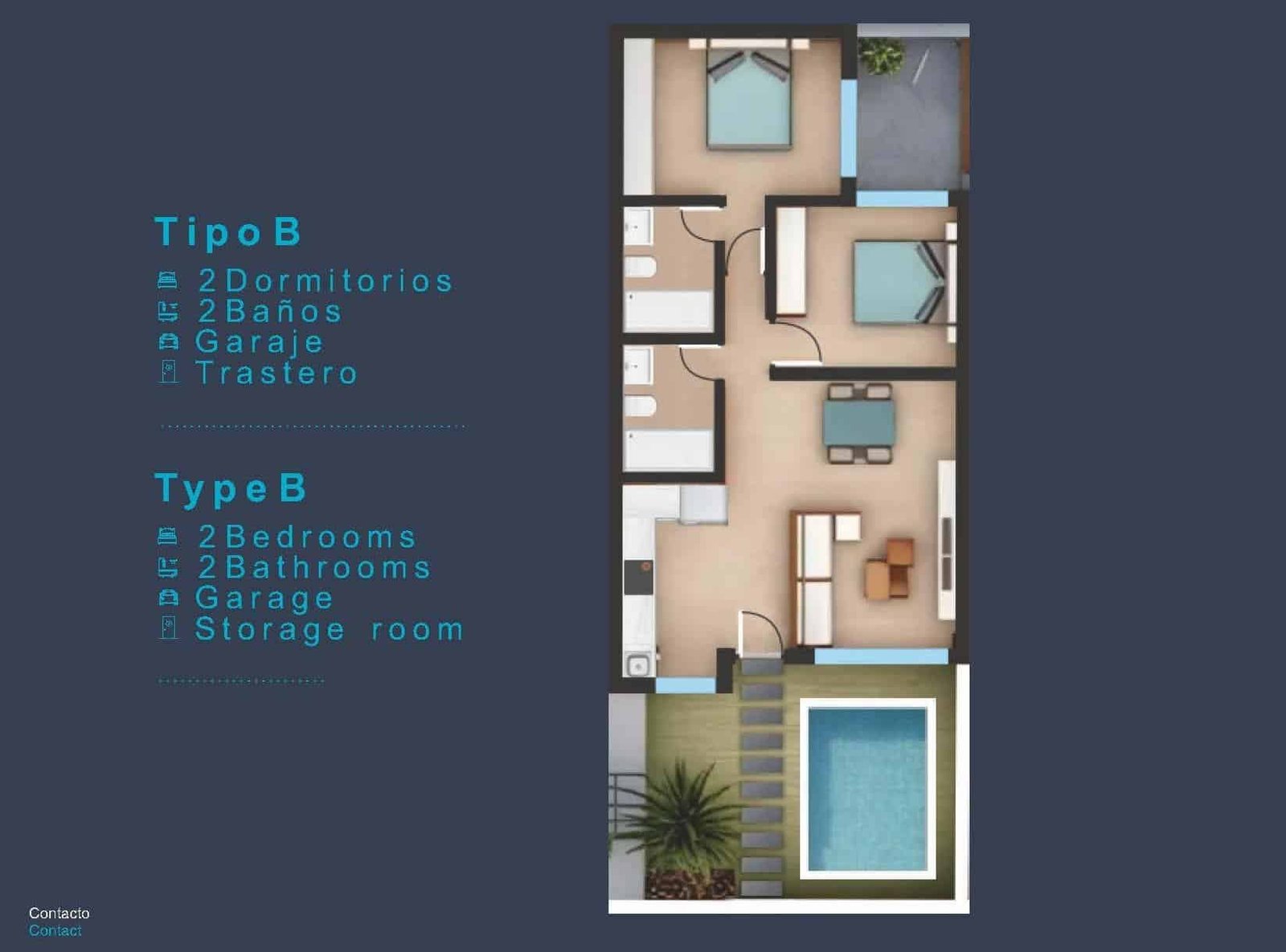 4-11 Bungalow in Los Pinos – San Pedro del Pinatar, Murcia – SP1012