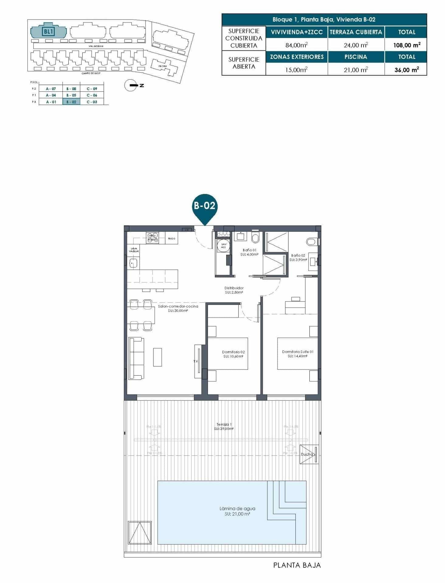 4-13 Apartment in Serena Golf – Los Alcazares, Murcia – N9668