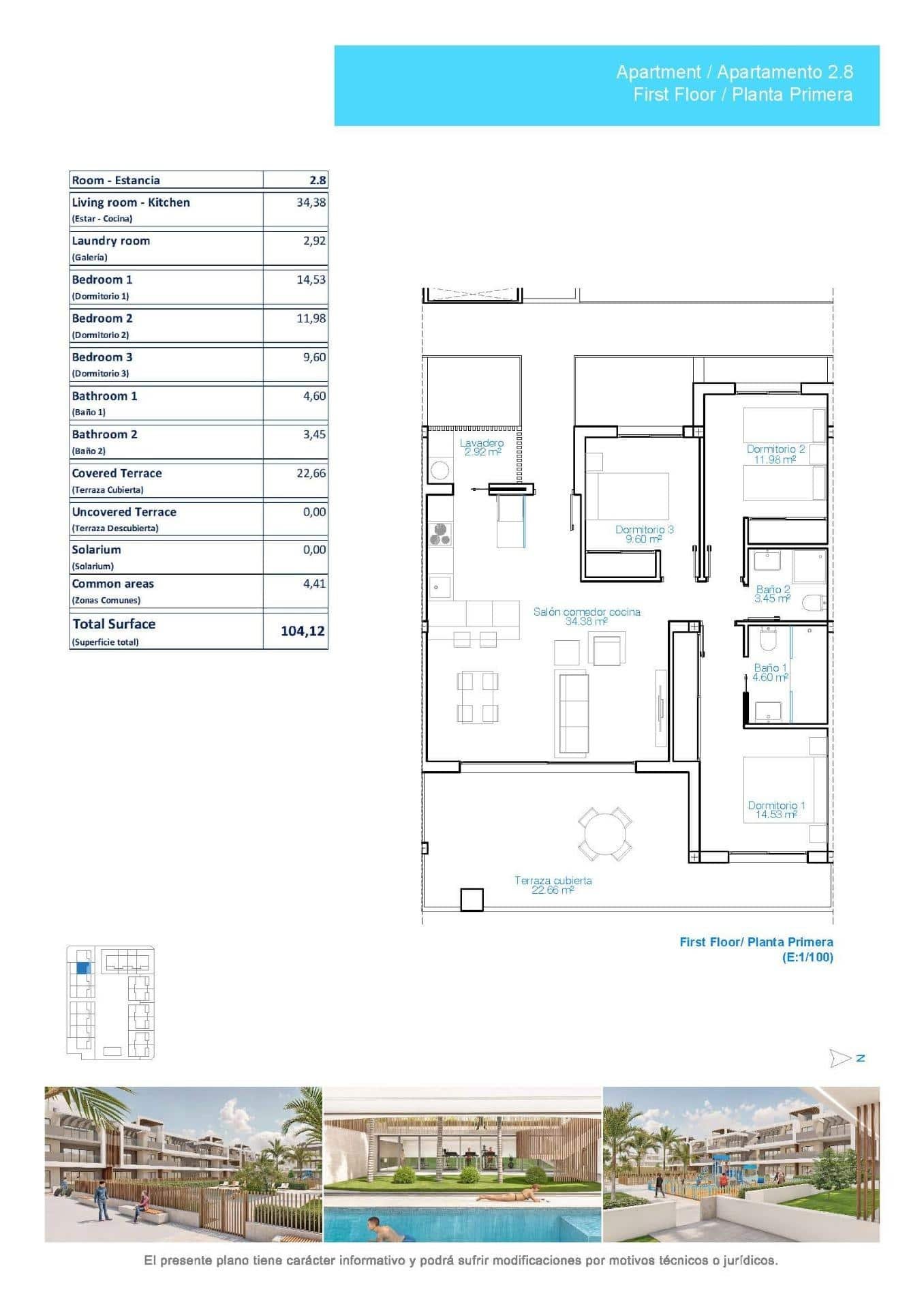 44-14 Apartment in Playa de las Higuericas – Pilar de La Horadada, Alicante – N8809