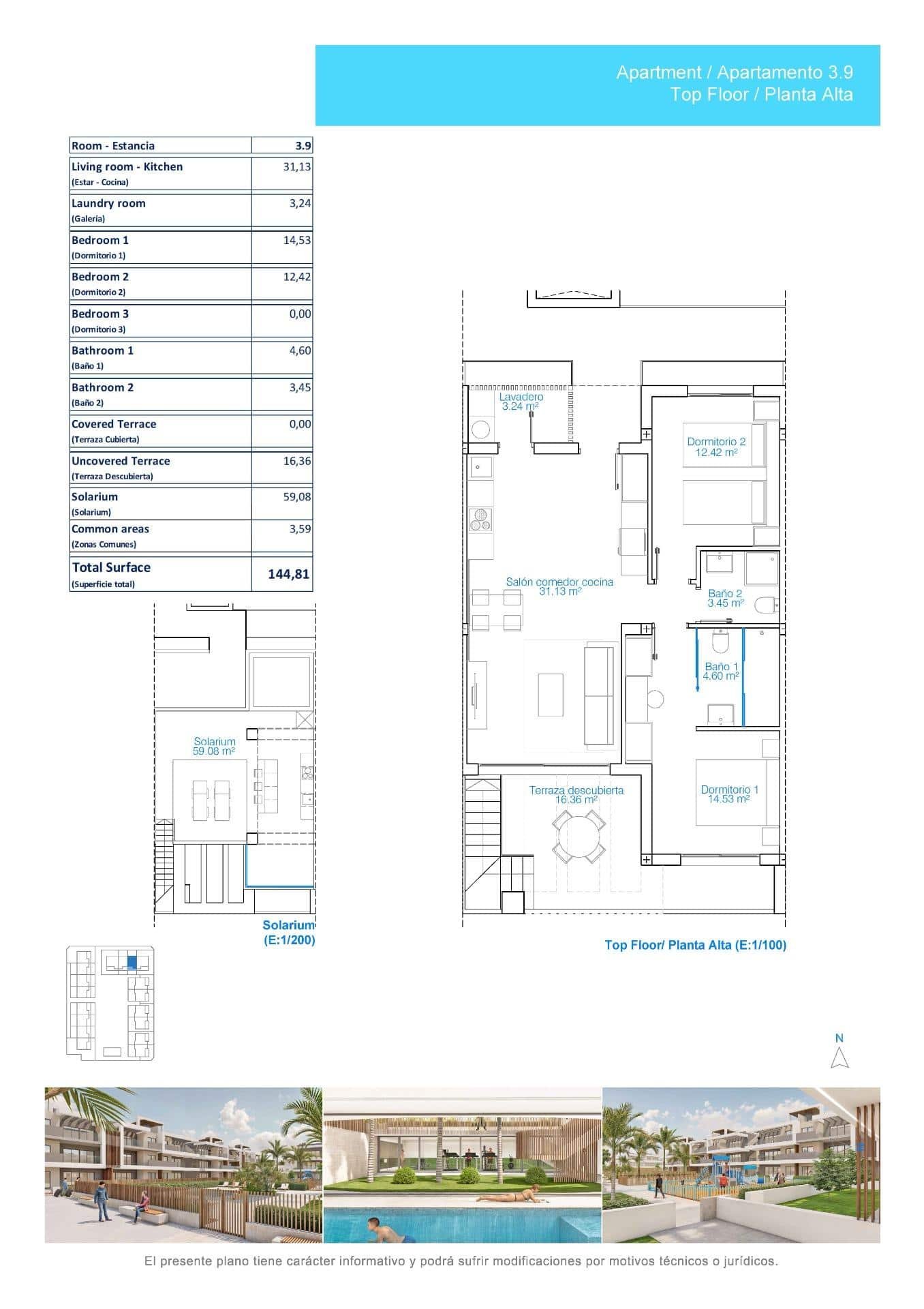 44-14 Penthouse in Playa de las Higuericas – Pilar de La Horadada, Alicante – N9778