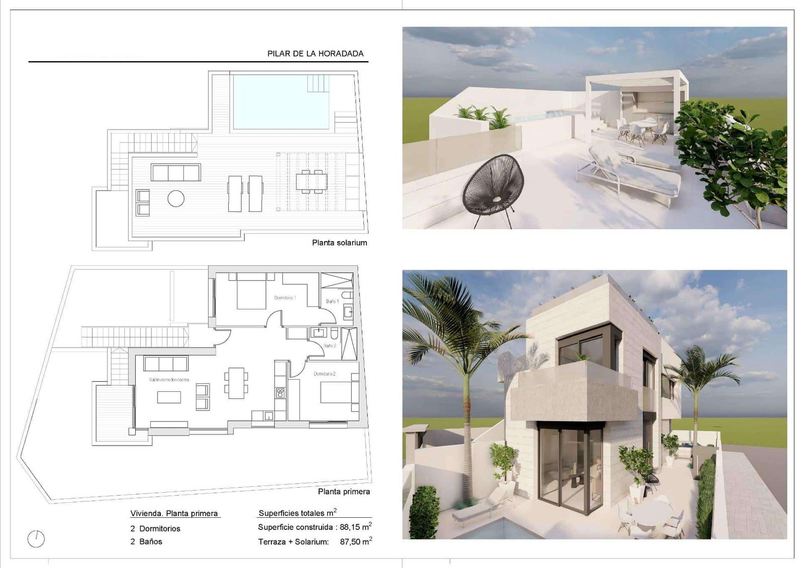 5-16 Bungalow in pueblo – Pilar de La Horadada, Alicante – N9392
