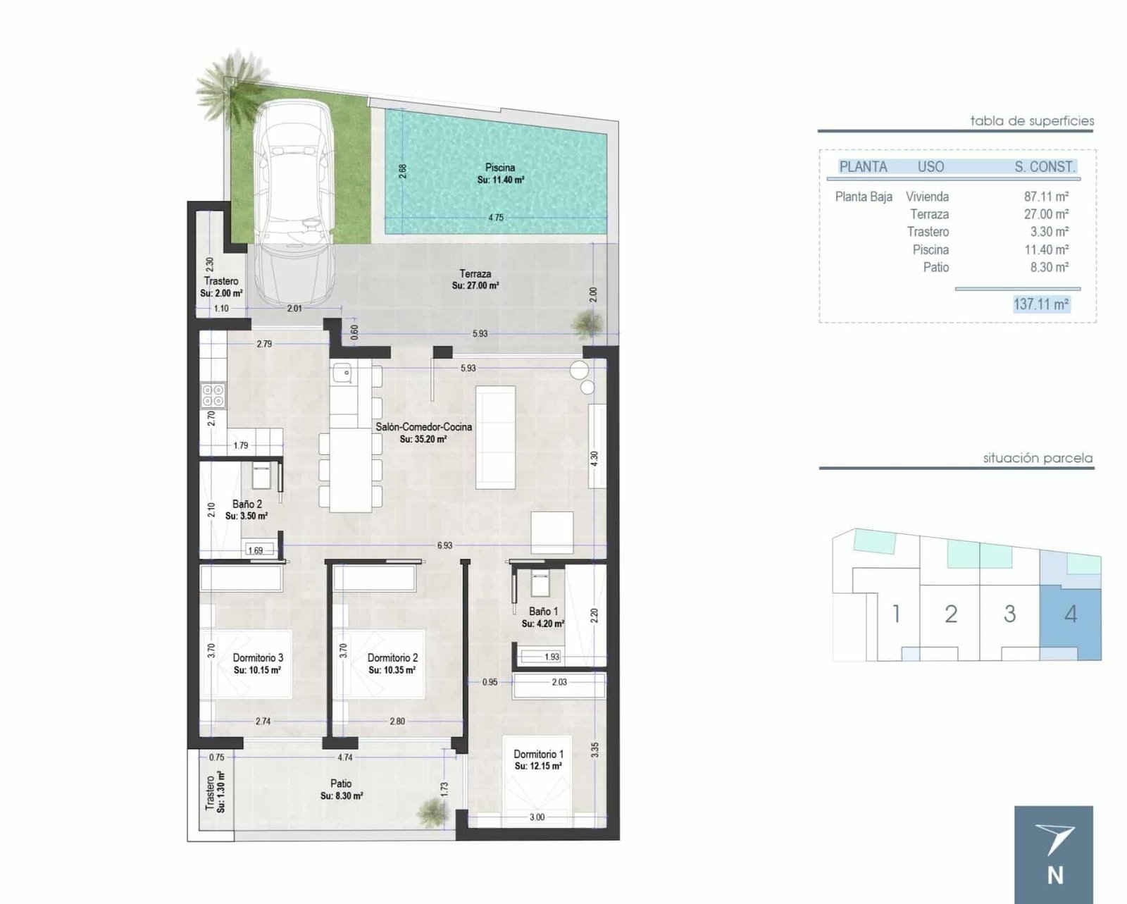 5-6 Bungalow in Las Esperanzas – San Pedro del Pinatar, Murcia – N8089