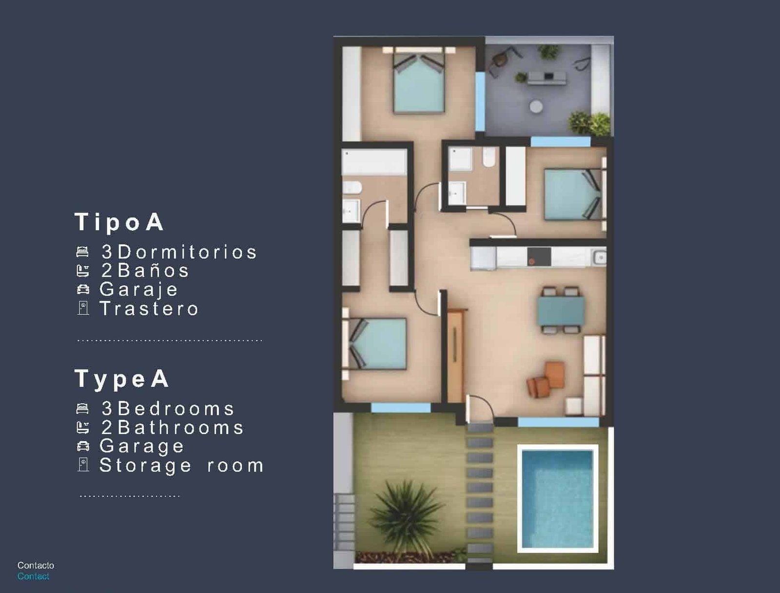6-10 Bungalow in Los Pinos – San Pedro del Pinatar, Murcia – SP1013