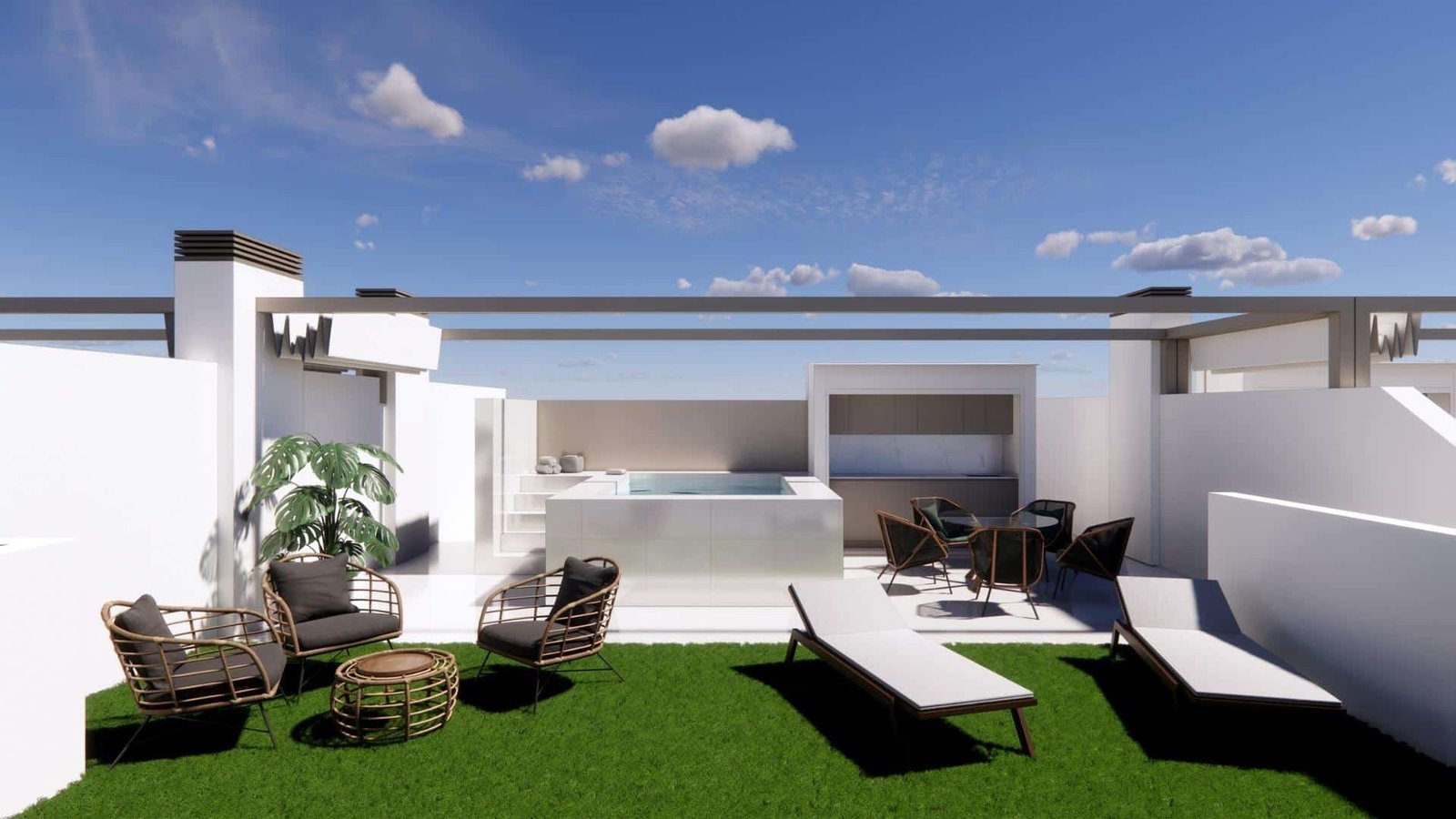 6-17 Bungalow in pueblo – Pilar de La Horadada, Alicante – N9628