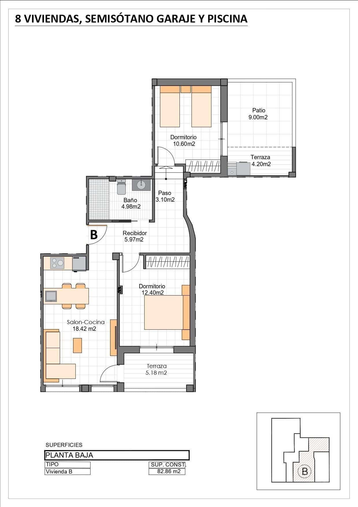 6-8 Apartment in Lo Pagan – San Pedro del Pinatar, Murcia – N9771