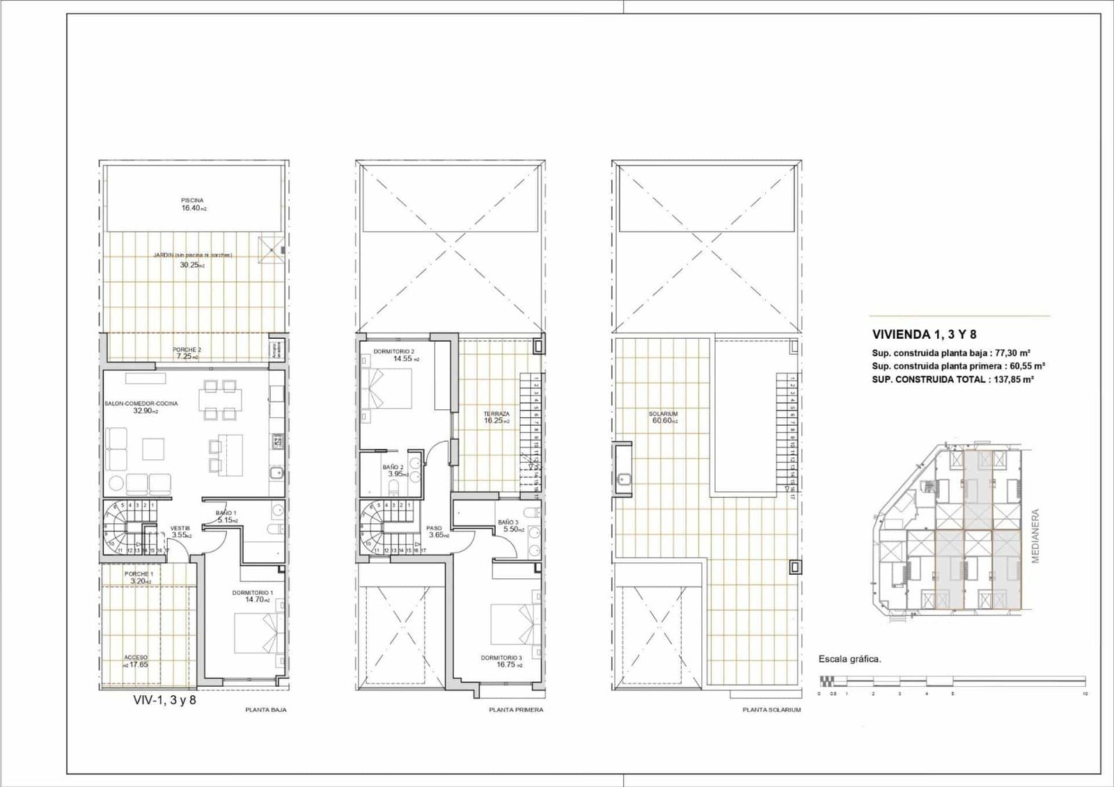 7-11 Town House in pueblo – San Javier, Murcia – N9616
