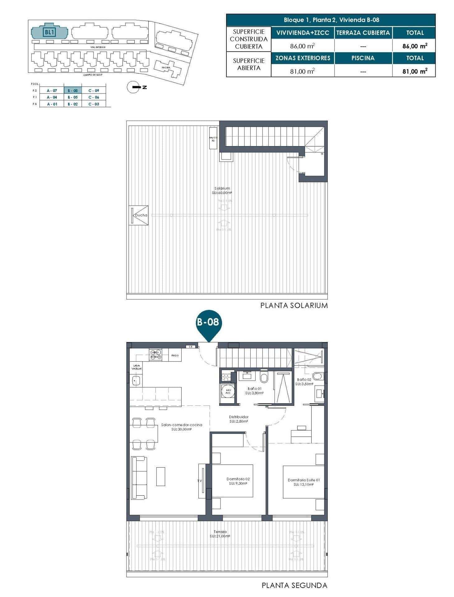 8-11 Penthouse in Serena Golf – Los Alcazares, Murcia – N9672