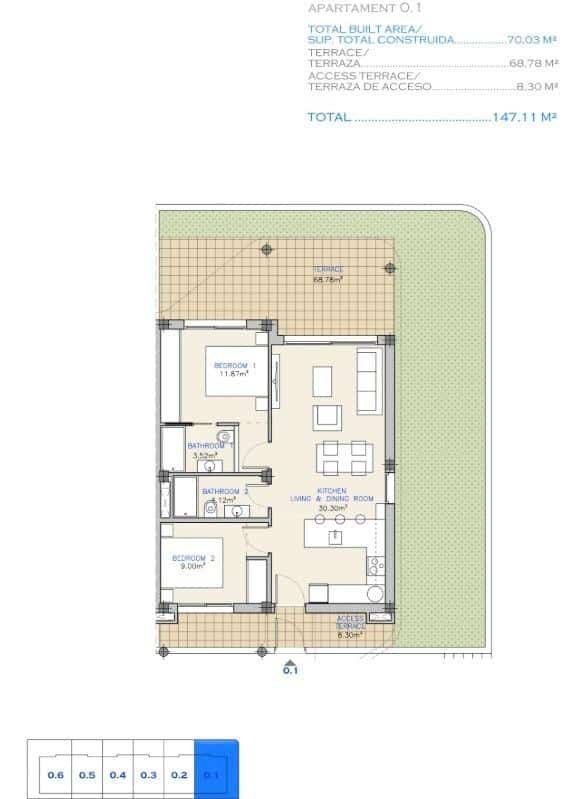 8-13 Apartment in Serena Golf – Los Alcazares, Murcia – N8385