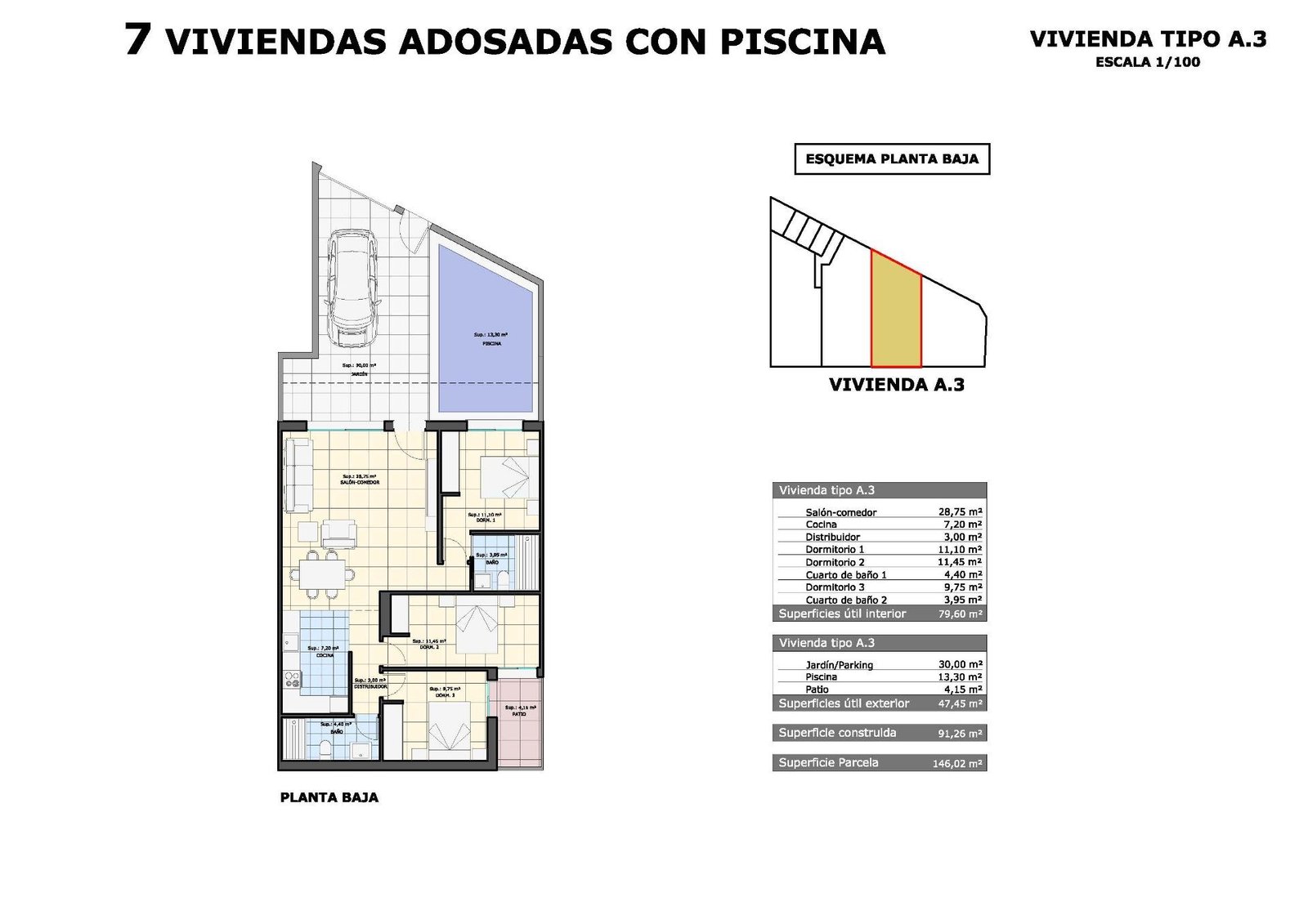 N8651-8 Bungalow in pueblo – Pilar de La Horadada, Alicante – N8651