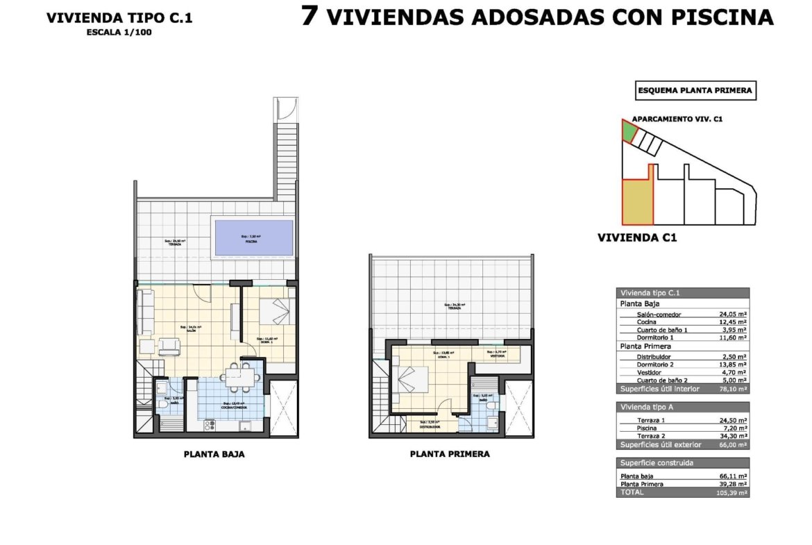 Bungalow in pueblo – Pilar de La Horadada, Alicante – N8652