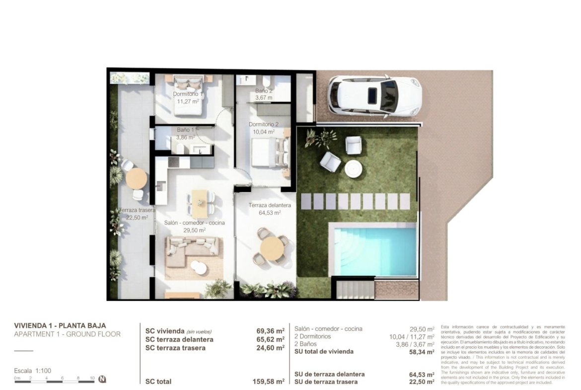 Bungalow in Lo Pagan – San Pedro del Pinatar, Murcia – N9193