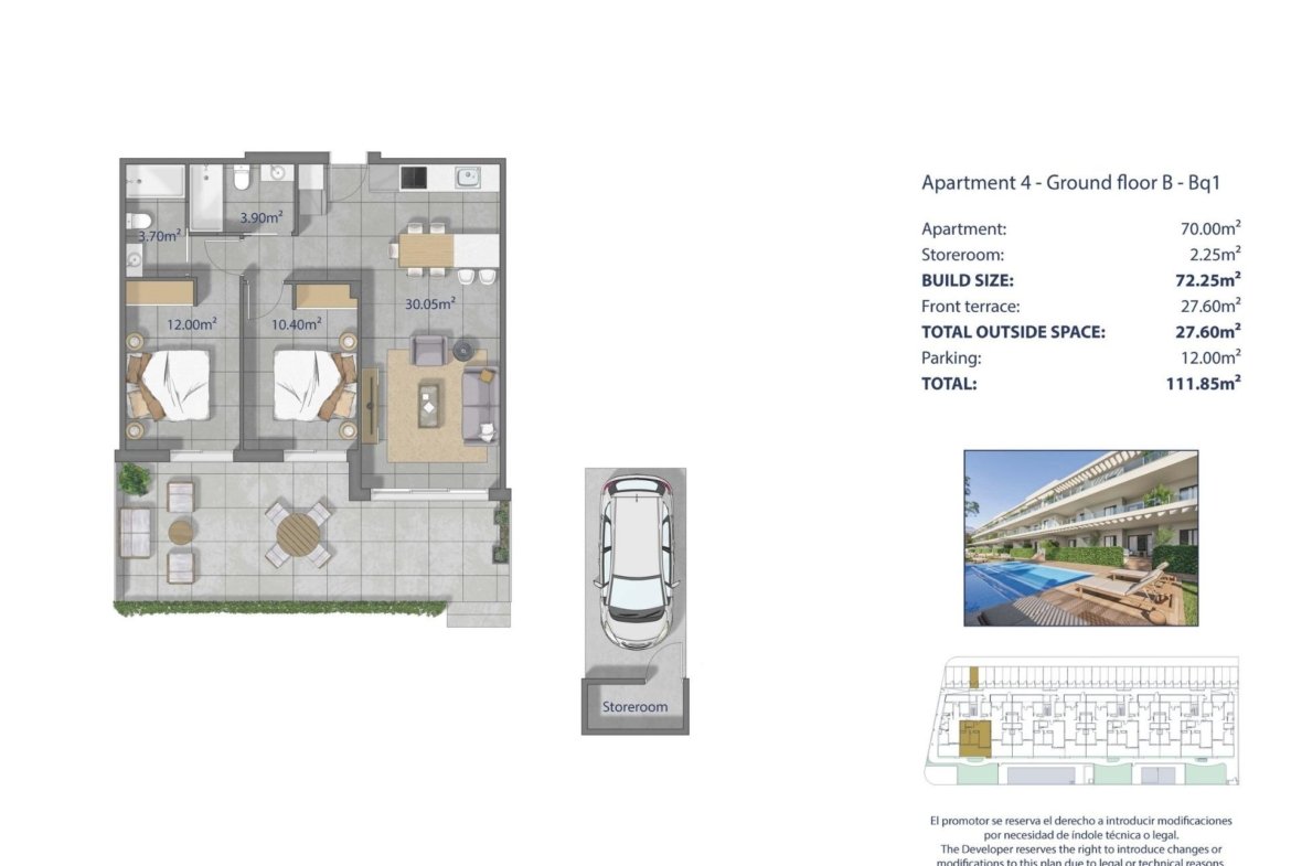Apartment in Los Narejos – Los Alcazares, Murcia – N9943