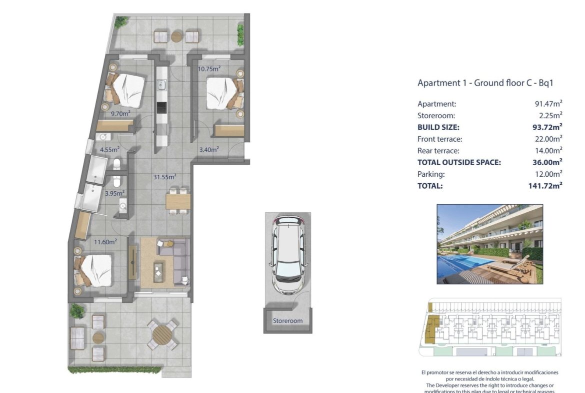 Apartment in Los Narejos – Los Alcazares, Murcia – N9944