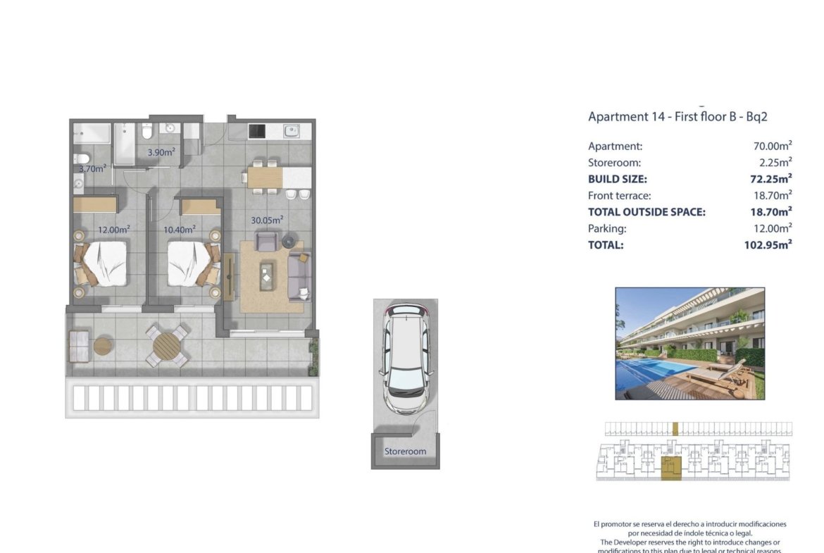 Apartment in Los Narejos – Los Alcazares, Murcia – N9945