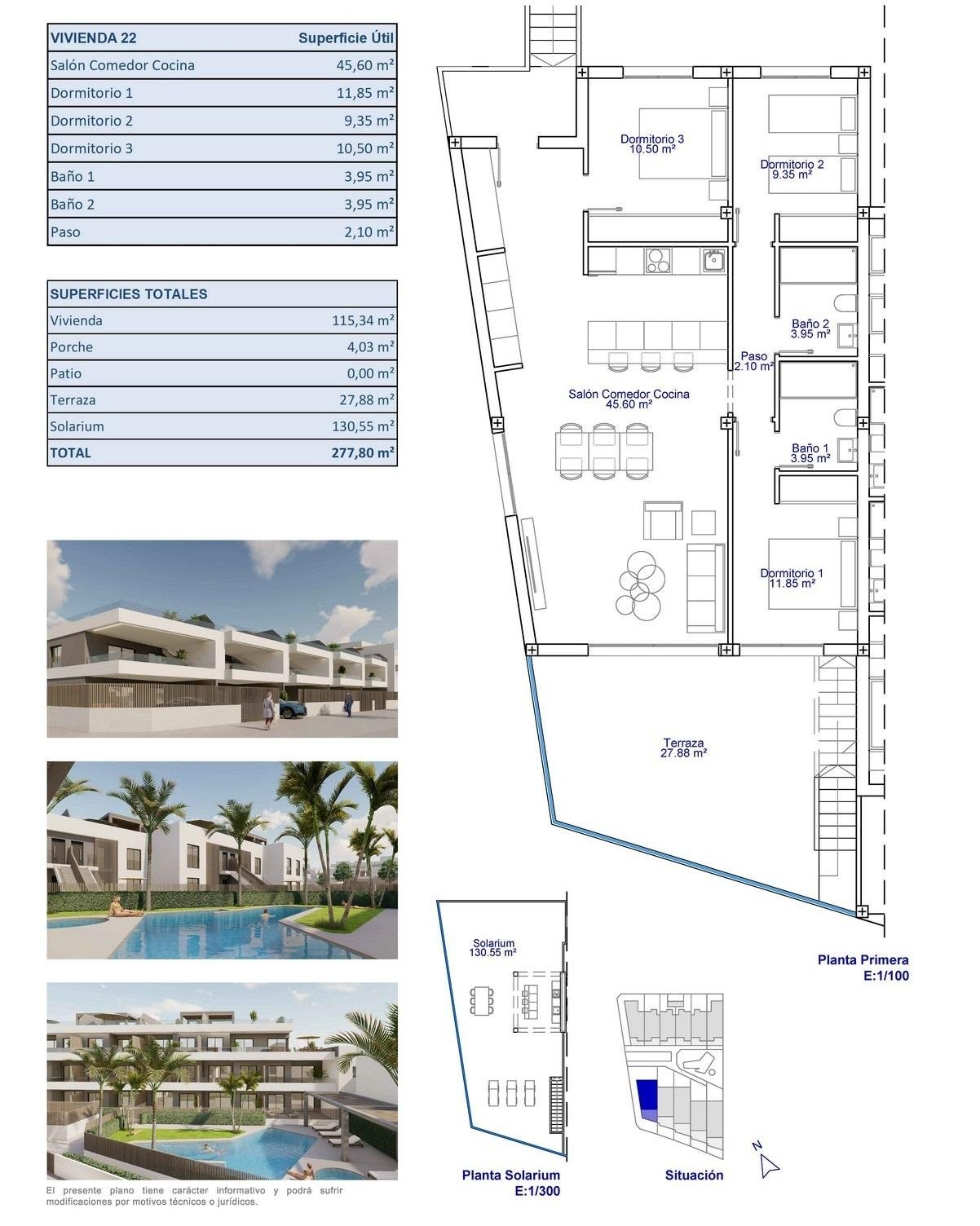 N9613-12 Bungalow in pueblo – Pilar de La Horadada, Alicante – N9613